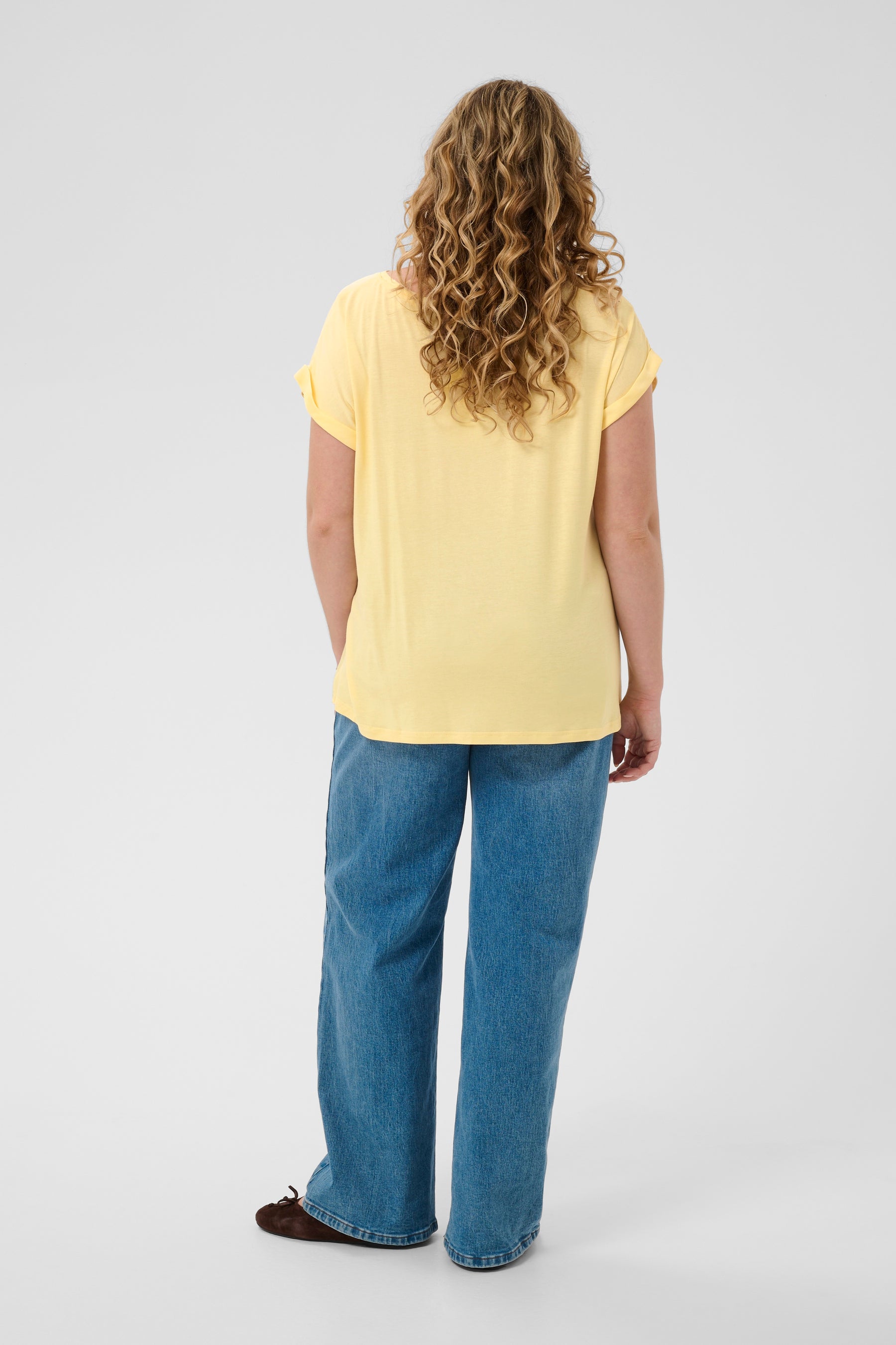 Kaffe Curve Milia Blouse in Yellow 