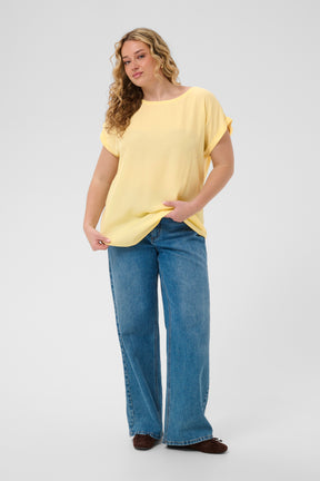 Kaffe Curve Milia Blouse in Yellow 