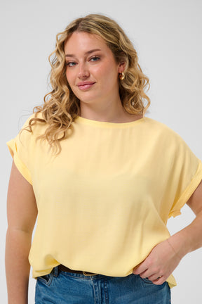 Kaffe Curve Milia Blouse in Yellow