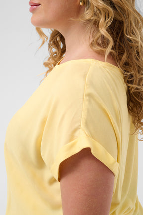 Kaffe Curve Milia Blouse in Yellow 