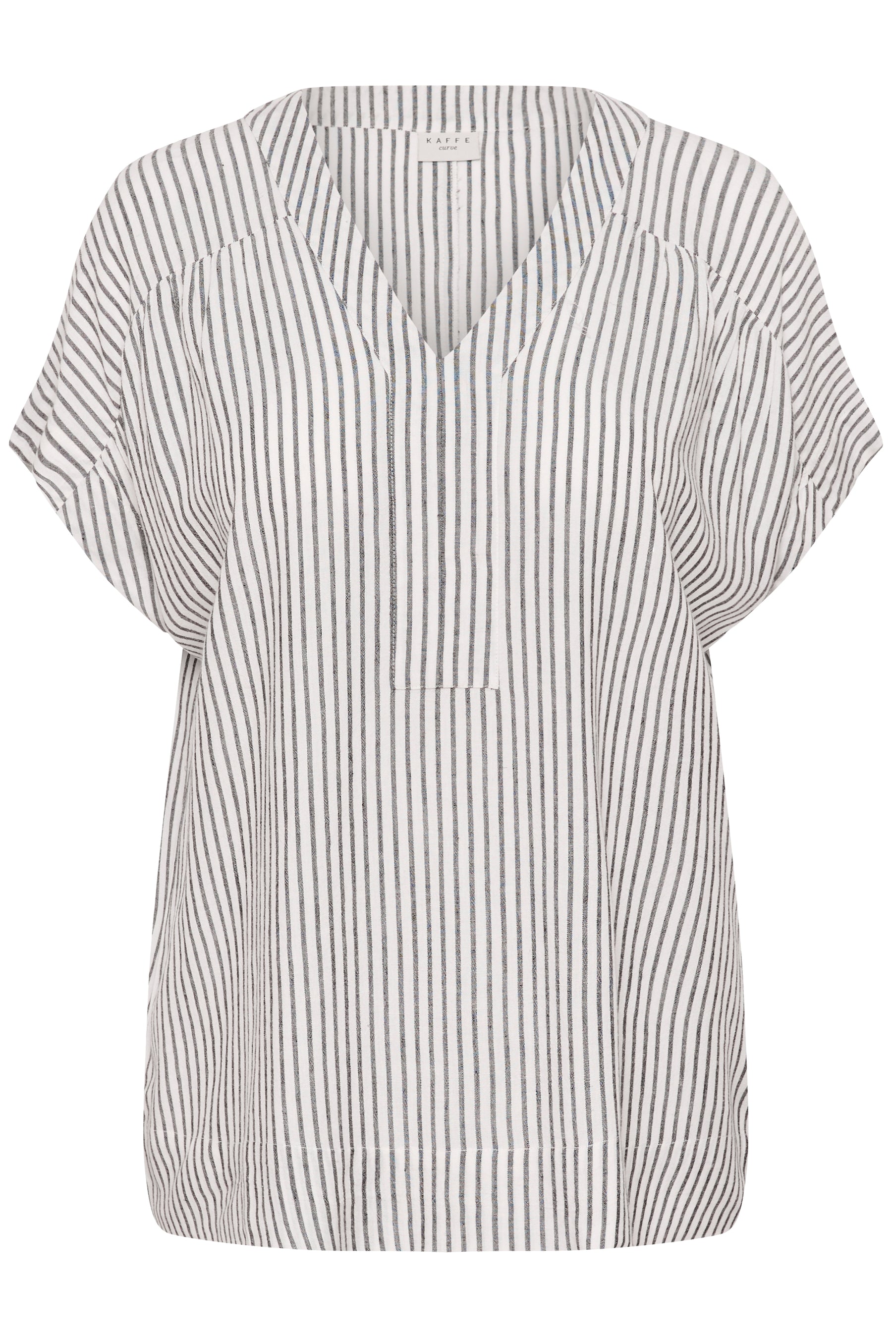 Kaffe Curve Mille Blouse in Black Stripe 