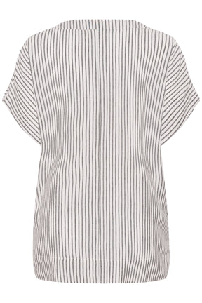 Kaffe Curve Mille Blouse in Black Stripe 