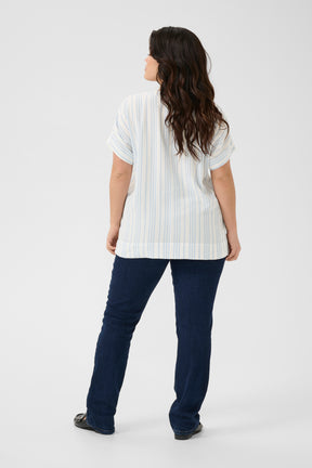 Kaffe Curve Mille Blouse in Blue