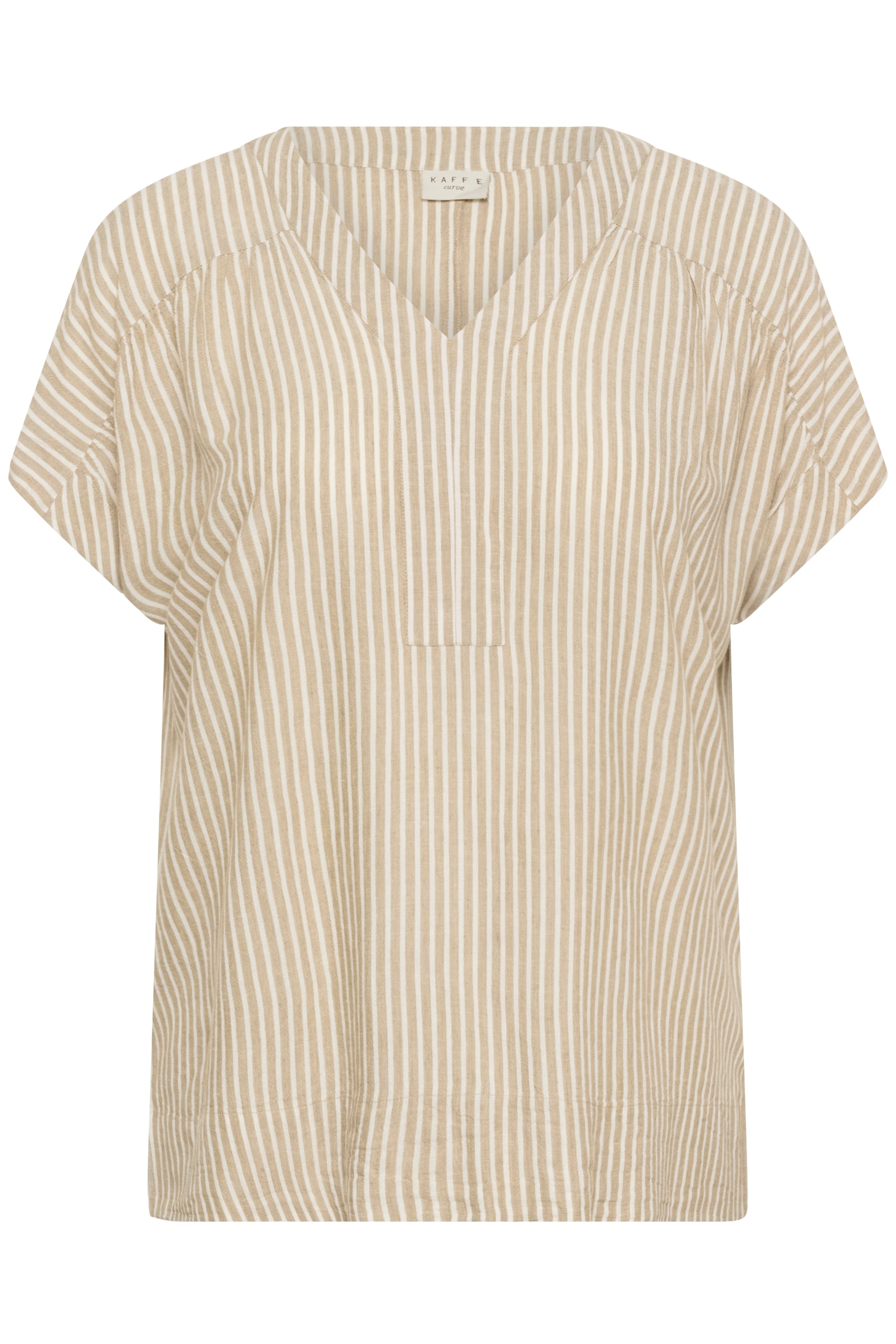Kaffe Curve Mille Blouse in Chinchilla Stripe
