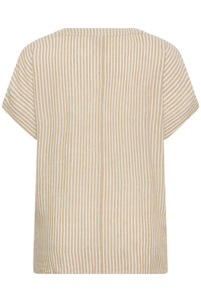 Kaffe Curve Mille Blouse in Chinchilla Stripe