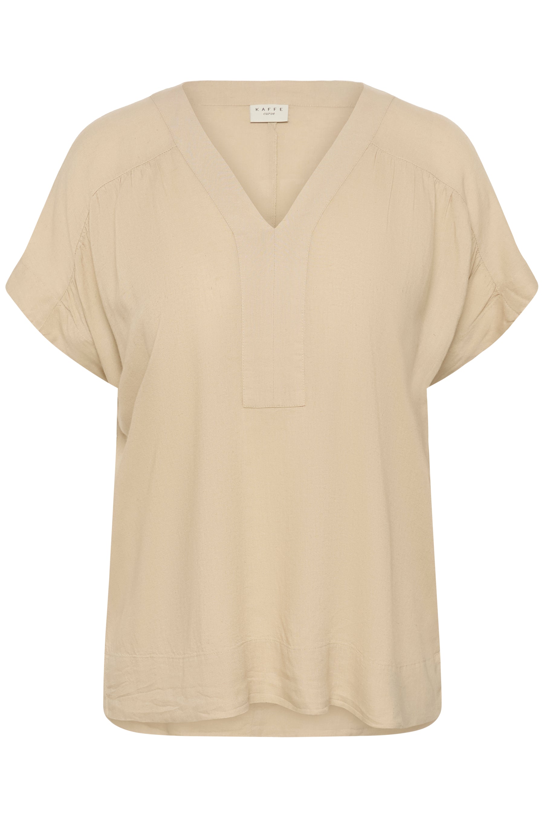 Kaffe Curve Mille Blouse in Feather Gray  