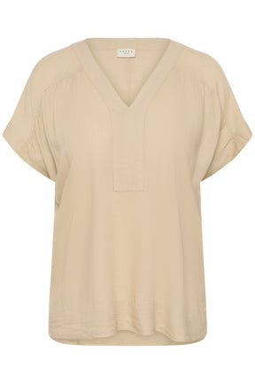 Kaffe Curve Mille Blouse in Feather Gray  