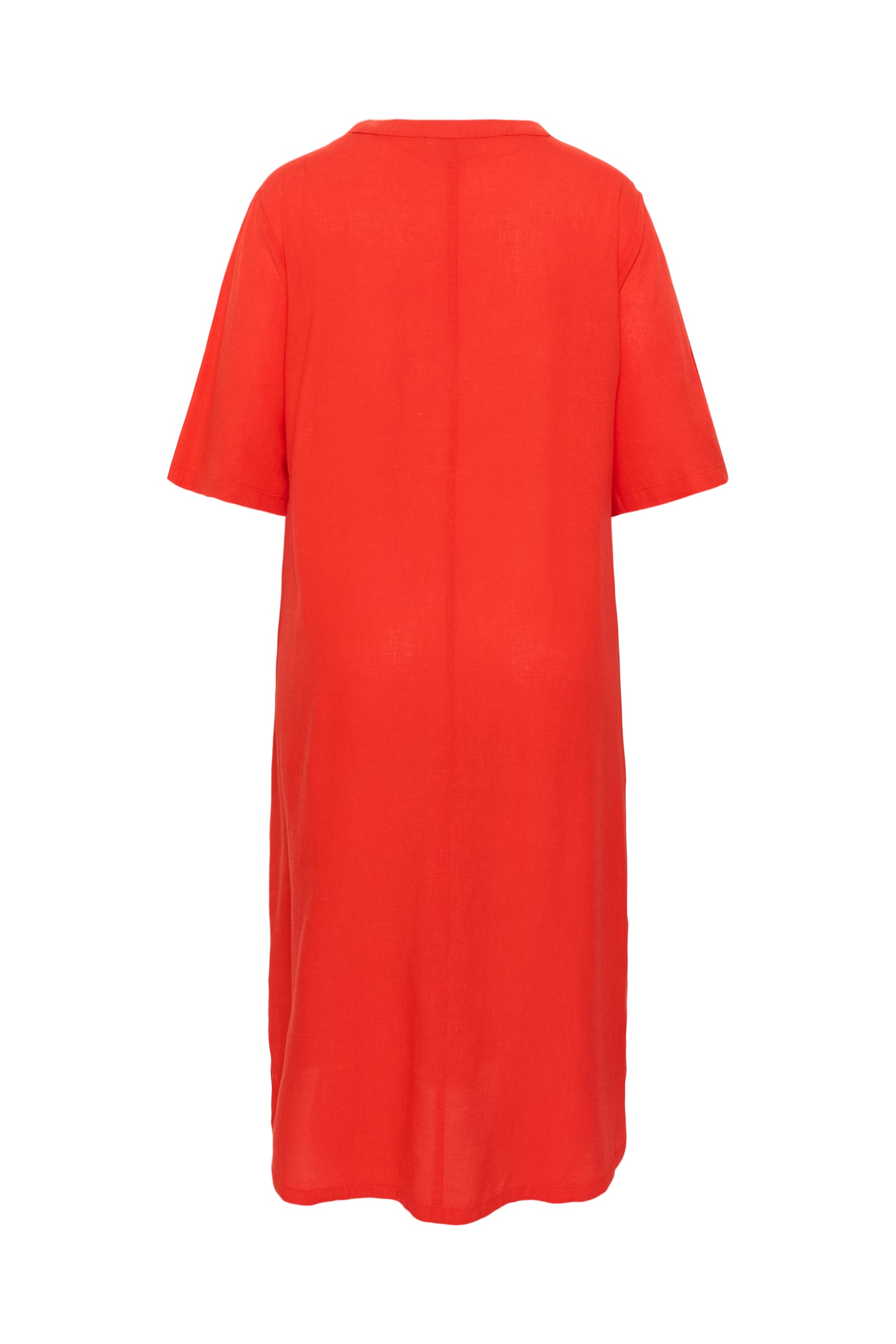 Kaffe Curve Millie Kaftan Dress in Red 