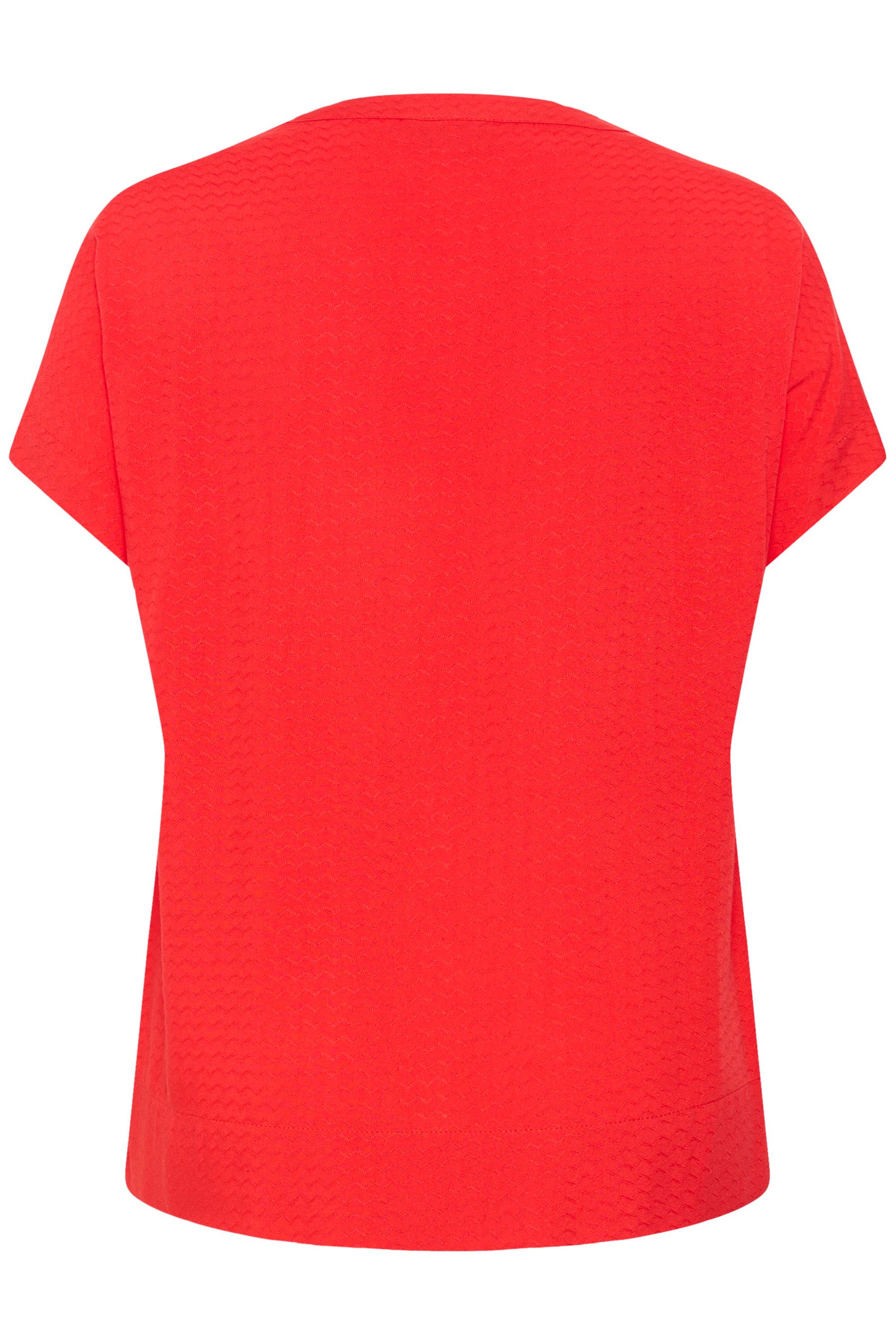 Kaffe Curve Mina Blouse in Poppy Red 