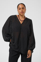 Kaffe Curve Minda Blouse in Black 