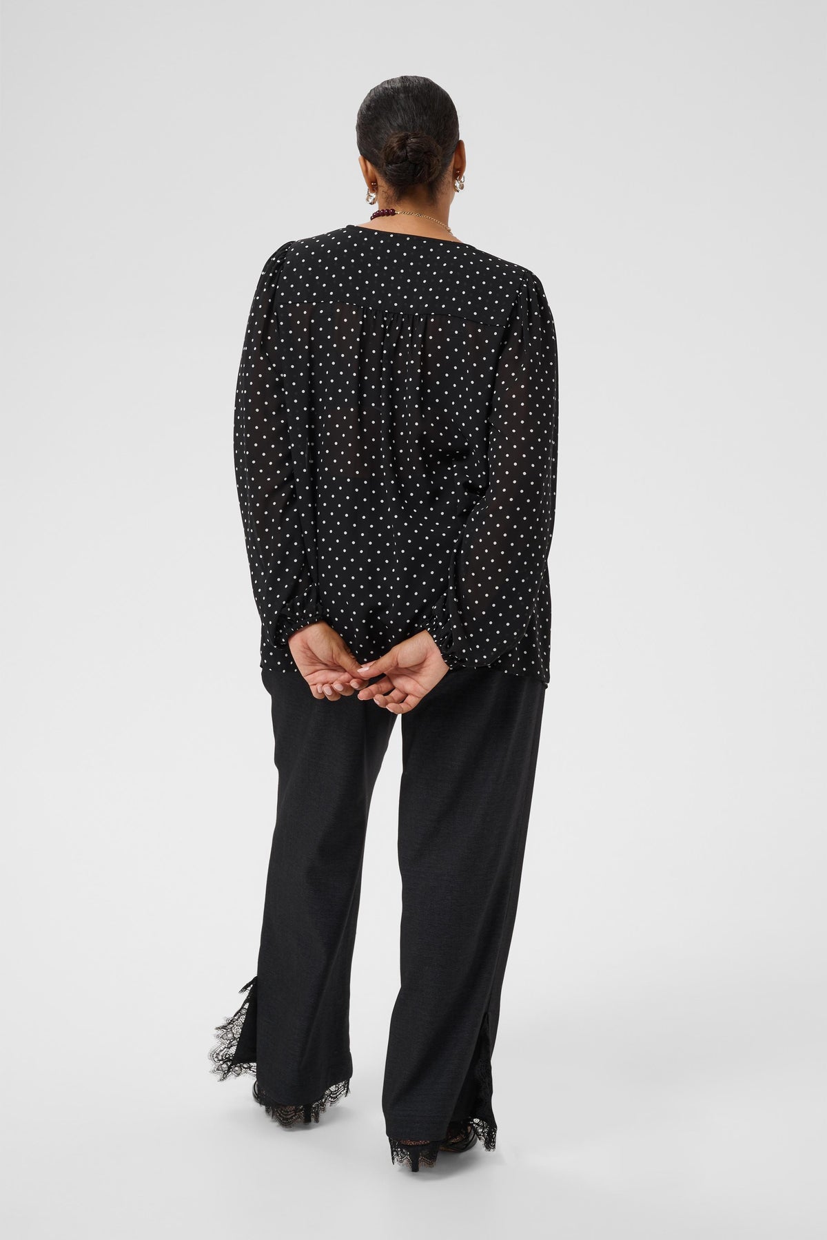 Kaffe Curve Minda Blouse in Black 
