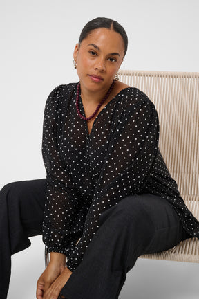 Kaffe Curve Minda Blouse in Black 