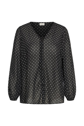 Kaffe Curve Minda Blouse in Black 