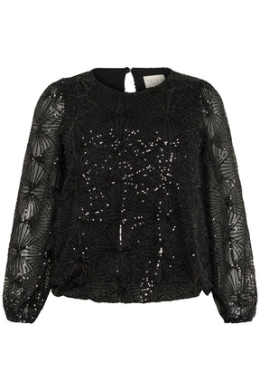 Kaffe Curve Minna Blouse in Black