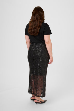 Kaffe Curve Minna Skirt in Black