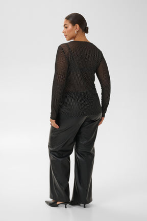 Kaffe Curve Mira Top in Black 