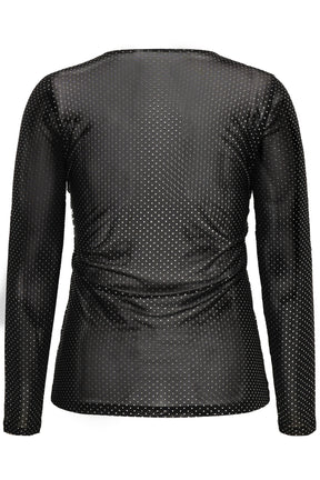 Kaffe Curve Mira Top in Black 