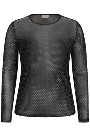 Kaffe Curve Mira Top in Black 