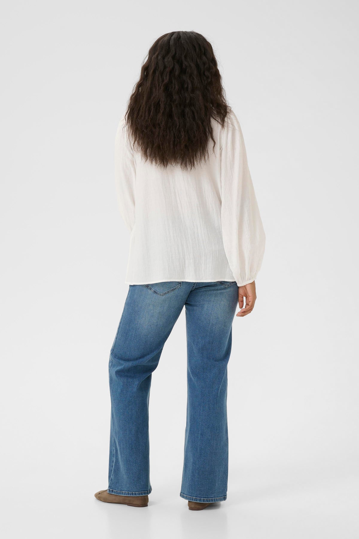 Kaffe Curve Mirana Blouse in White