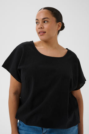 Kaffe Curve Nana Blouse in Black

