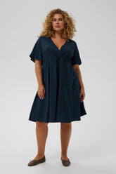 Kaffe Curve Neela Dress in Navy 