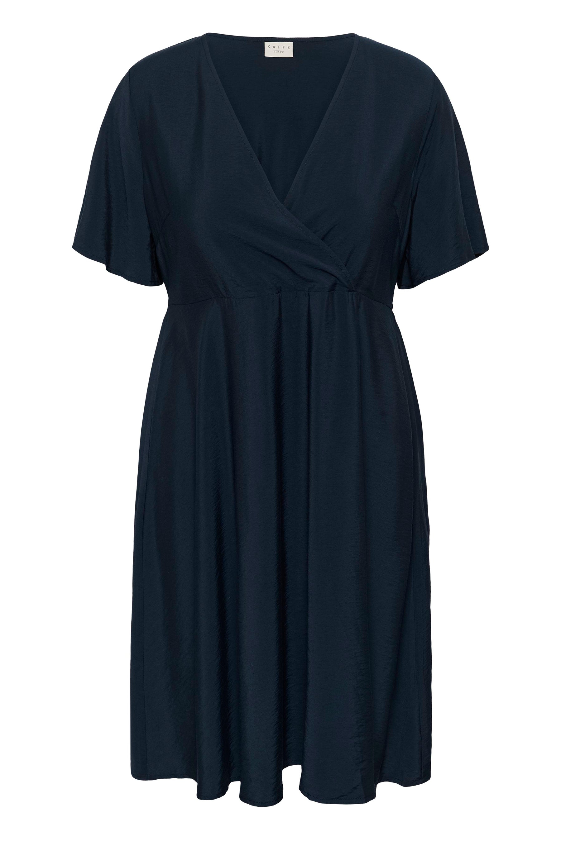 Kaffe Curve Neela Dress in Navy 