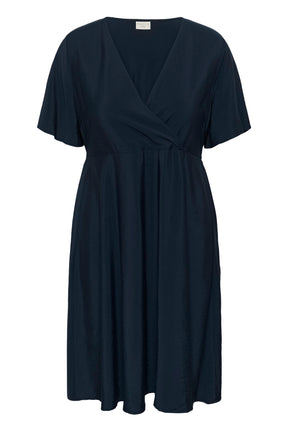 Kaffe Curve Neela Dress in Navy 