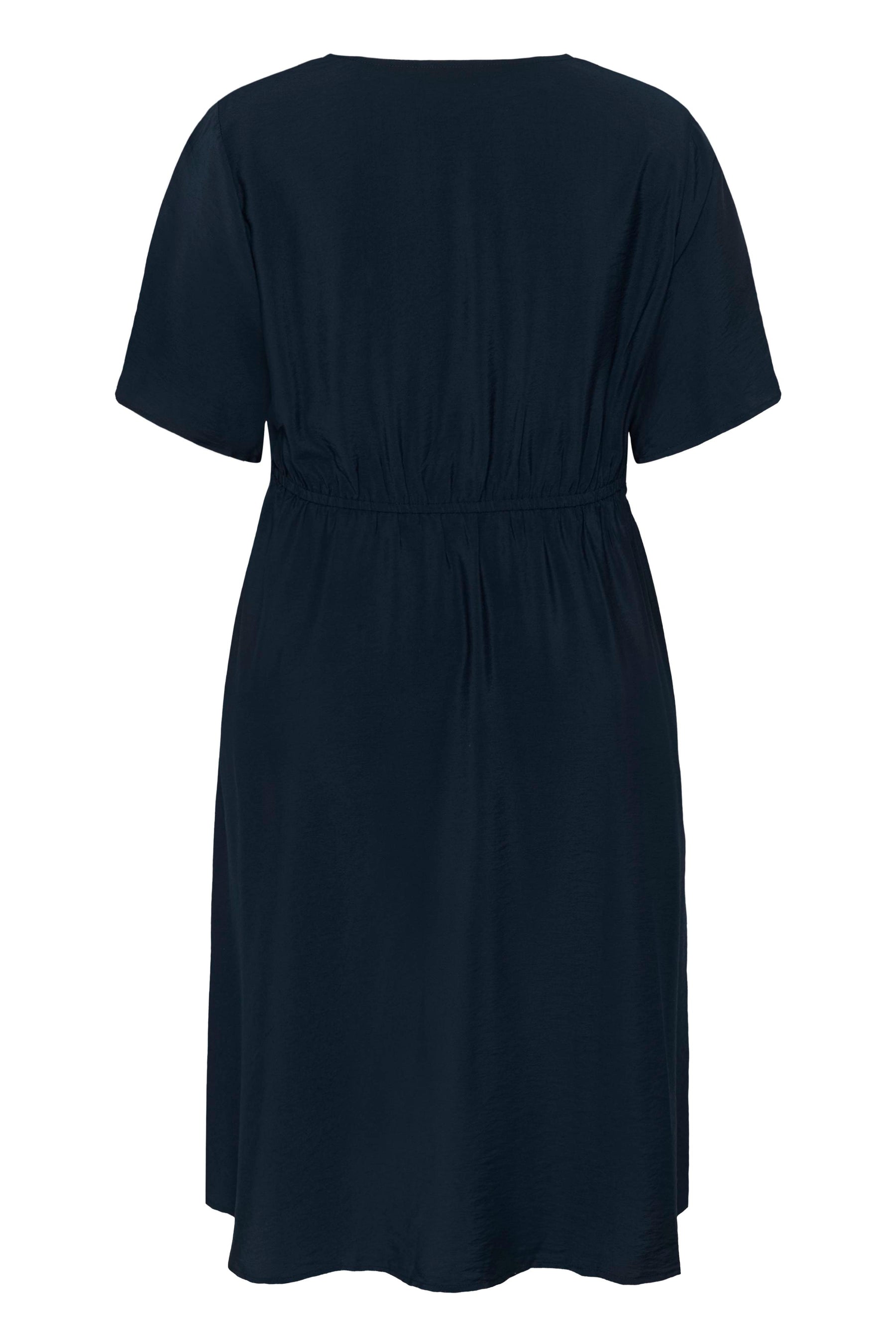Kaffe Curve Neela Dress in Navy 