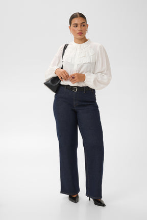 Kaffe Curve Nicola Shirt in White 