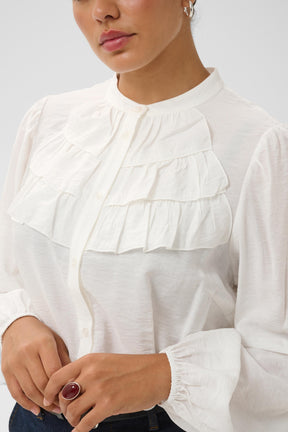 Kaffe Curve Nicola Shirt in White