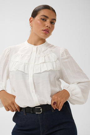 Kaffe Curve Nicola Shirt in White