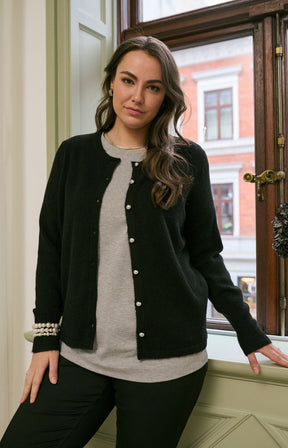 Kaffe Curve Niela Cardigan in Black