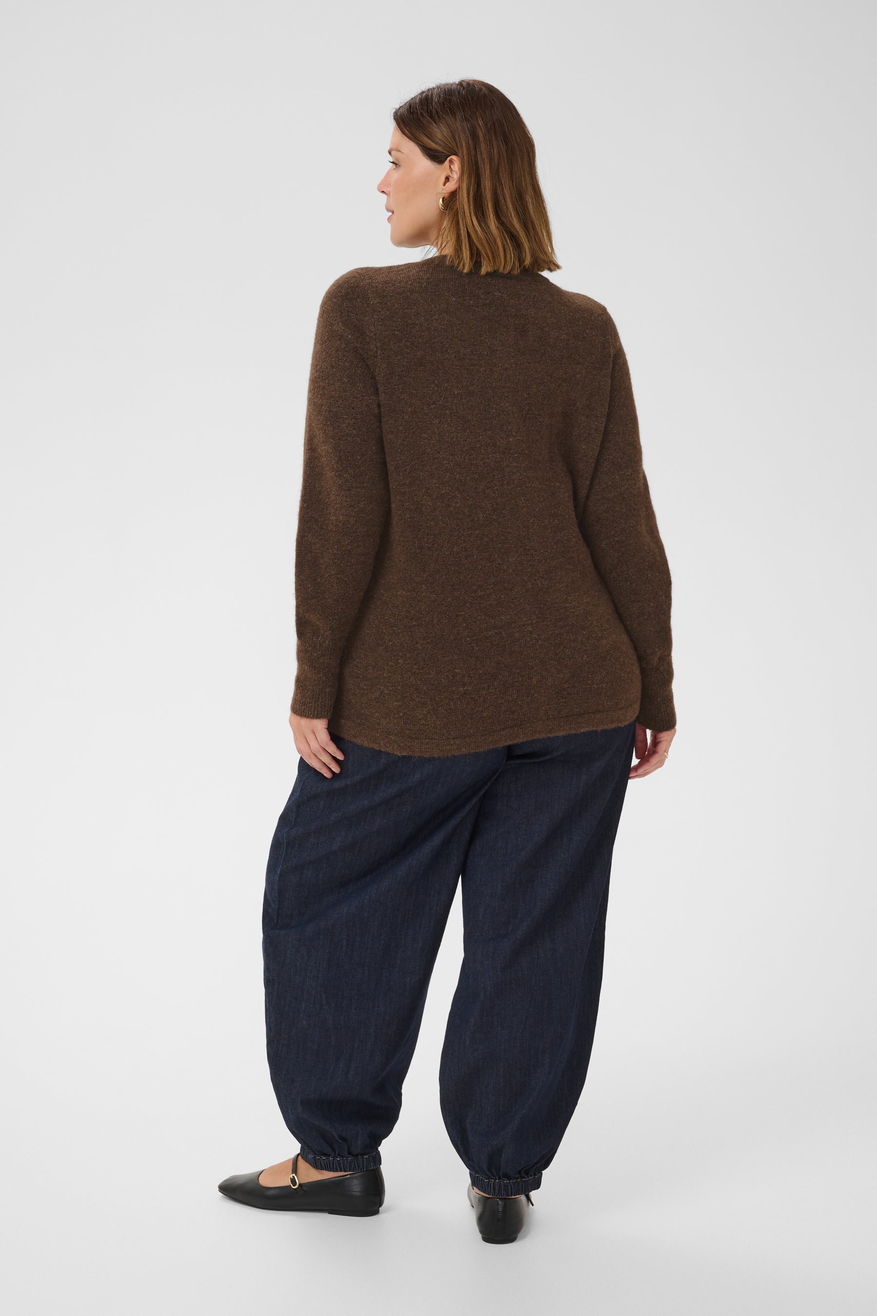 Kaffe Curve Niela Cardigan in Brown 