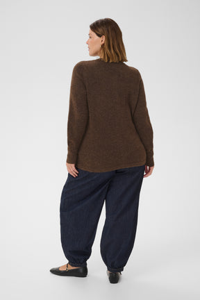 Kaffe Curve Niela Cardigan in Brown 