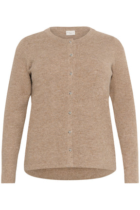 Kaffe Curve Niela Cardigan in Tan