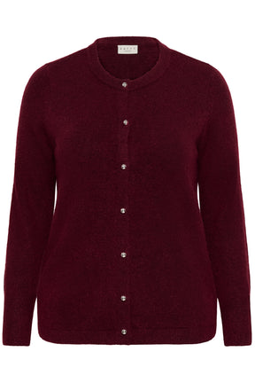 Kaffe Curve Niela Cardigan in Wine