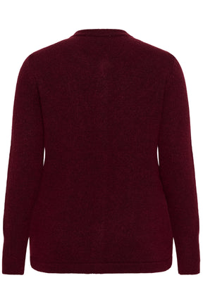 Kaffe Curve Niela Cardigan in Wine