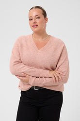 Kaffe Curve Niela Jumper in Pale Mauve 