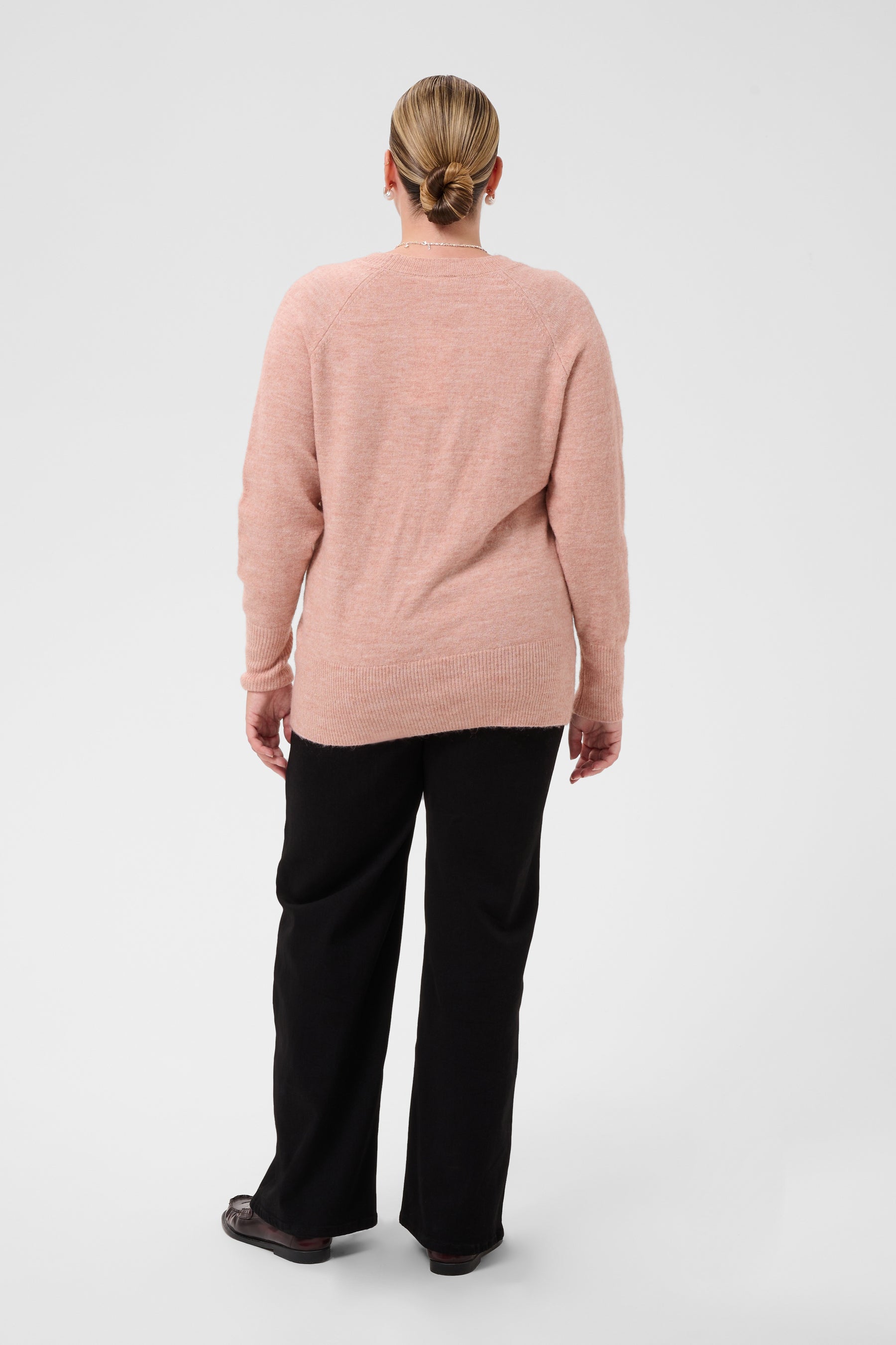 Kaffe Curve Niela Jumper in Pale Mauve 