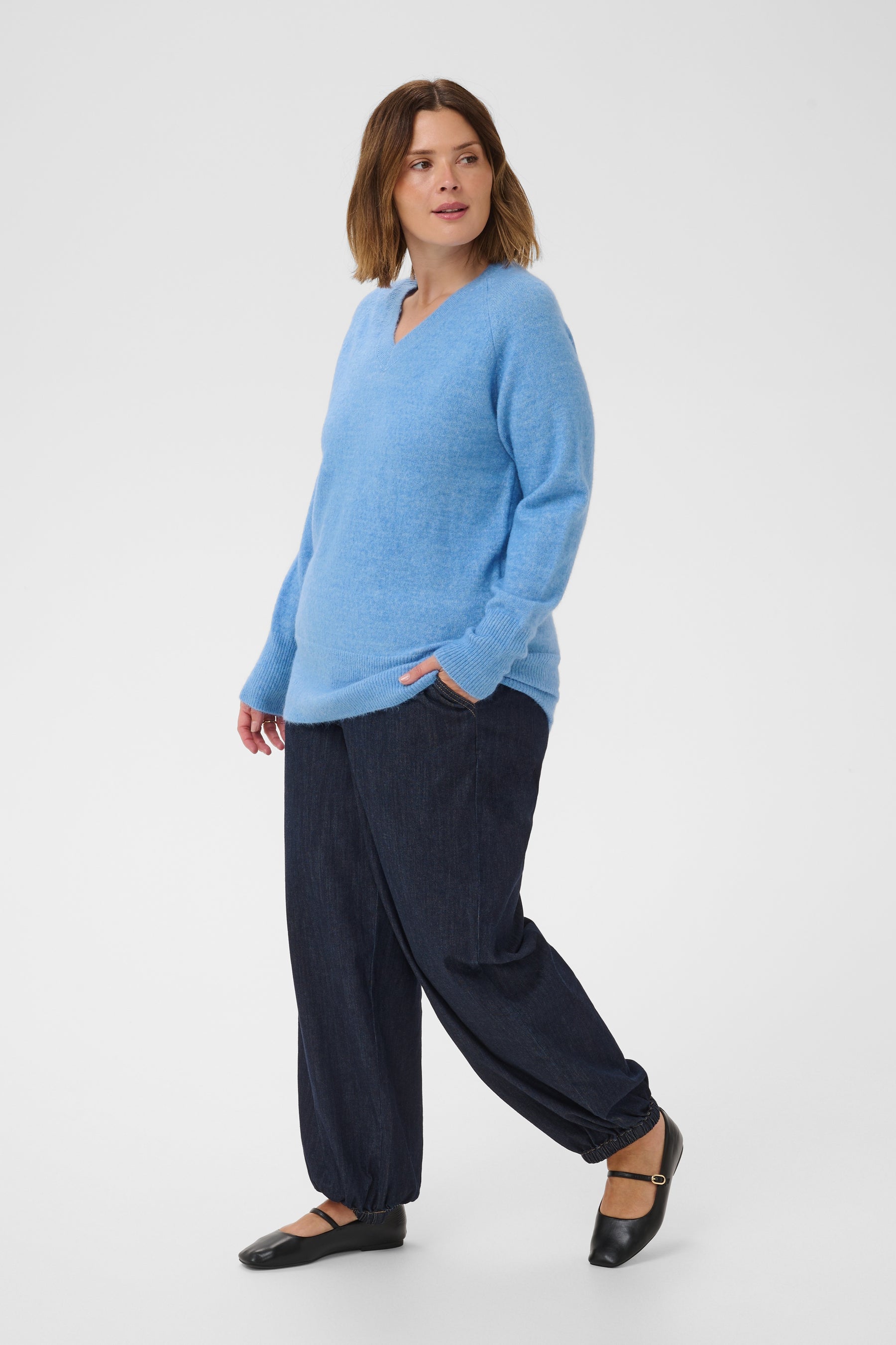Kaffe Curve Niela Jumper in Provence 