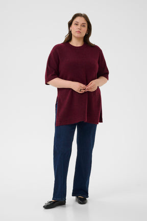 Kaffe Curve Niela Jumper in Wine