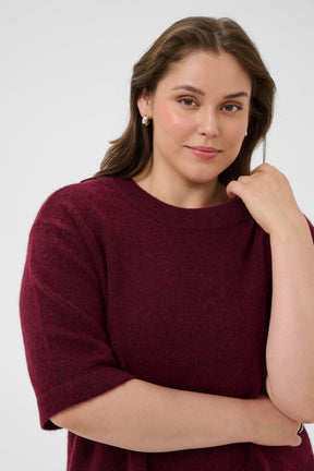 Kaffe Curve Niela Jumper in Wine