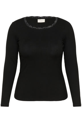 Kaffe Curve Omia T-Shirt in Black