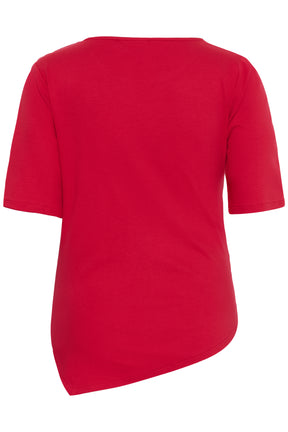Kaffe Curve Palu T-Shirt in Crimson 