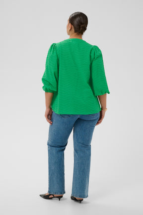 Kaffe Curve Penelopia Blouse in Green 
