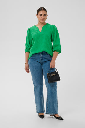 Kaffe Curve Penelopia Blouse in Green 