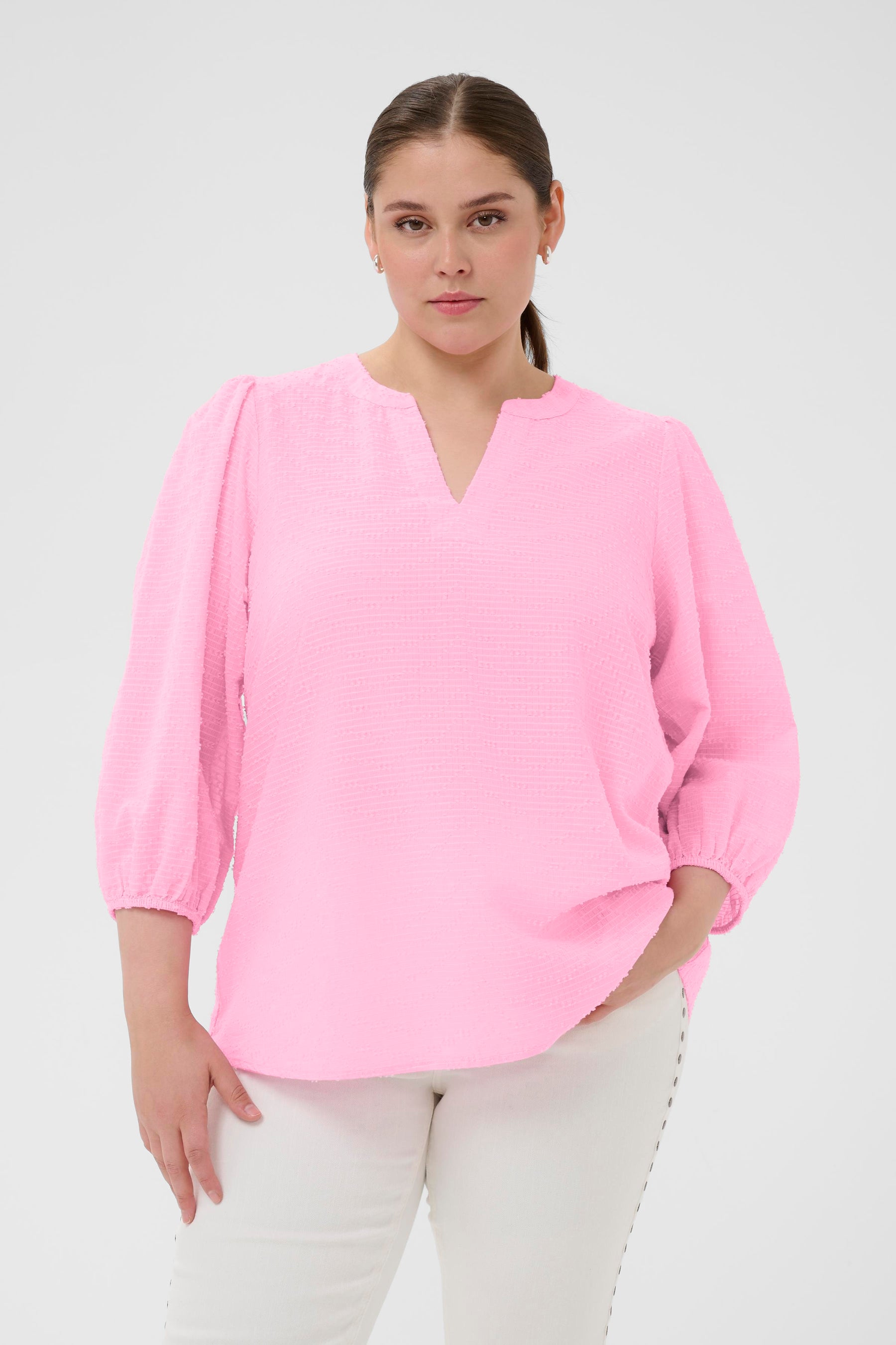 Kaffe Curve Penelopia Blouse in Pink 