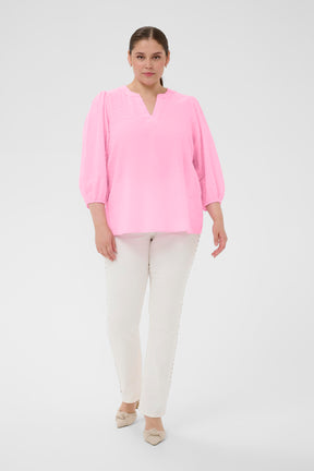 Kaffe Curve Penelopia Blouse in Pink 