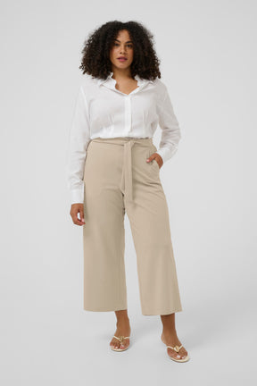 Kaffe Curve Pheolo Trousers in Beige 