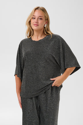 Kaffe Curve Rebeccy T-Shirt in Silver 